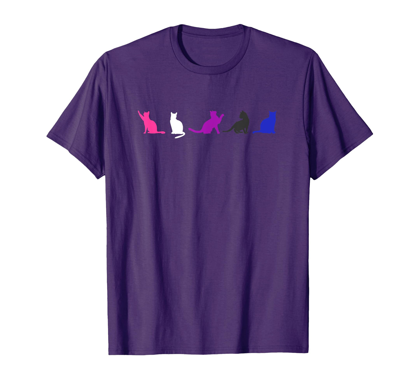 Genderfluid Pride Cats - LGBTQ Gender Fluid - Nonbinary Flag T-Shirt