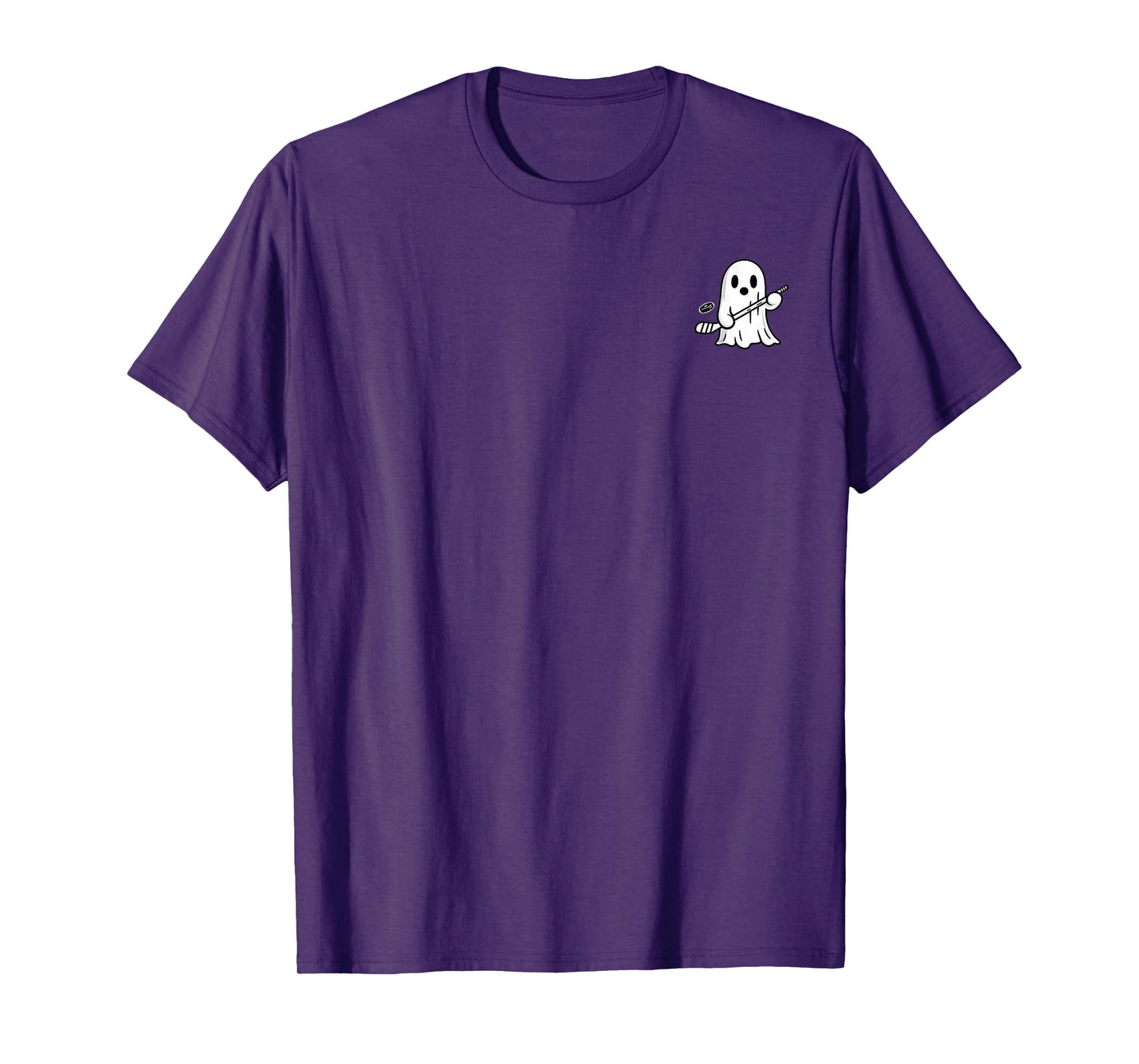 Funny Halloween Ghost Hockey My Boo Halloowen Men Women T-Shirt