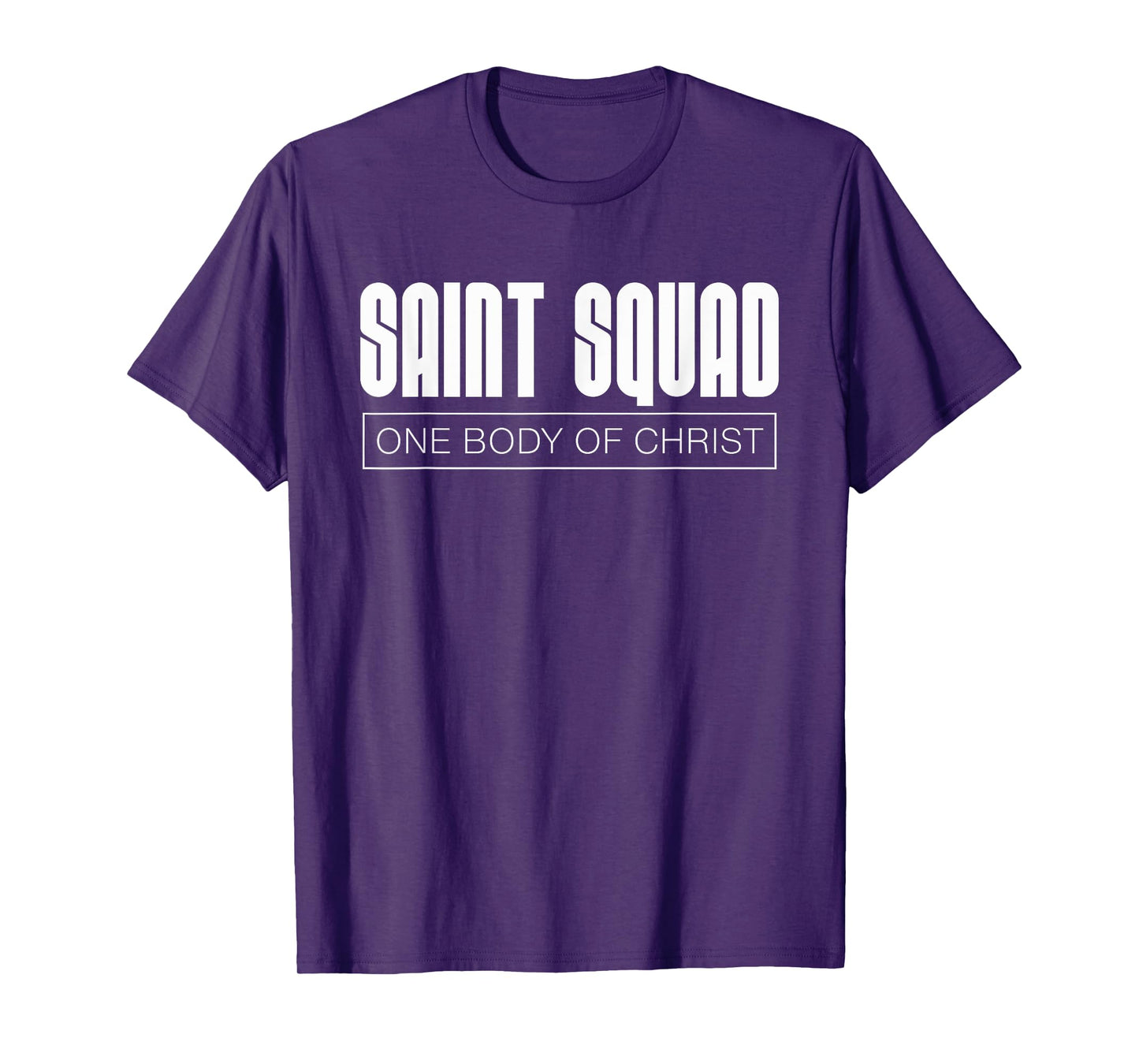 Saint Squad One Body of Christ Christian Teen Support Dk T-Shirt