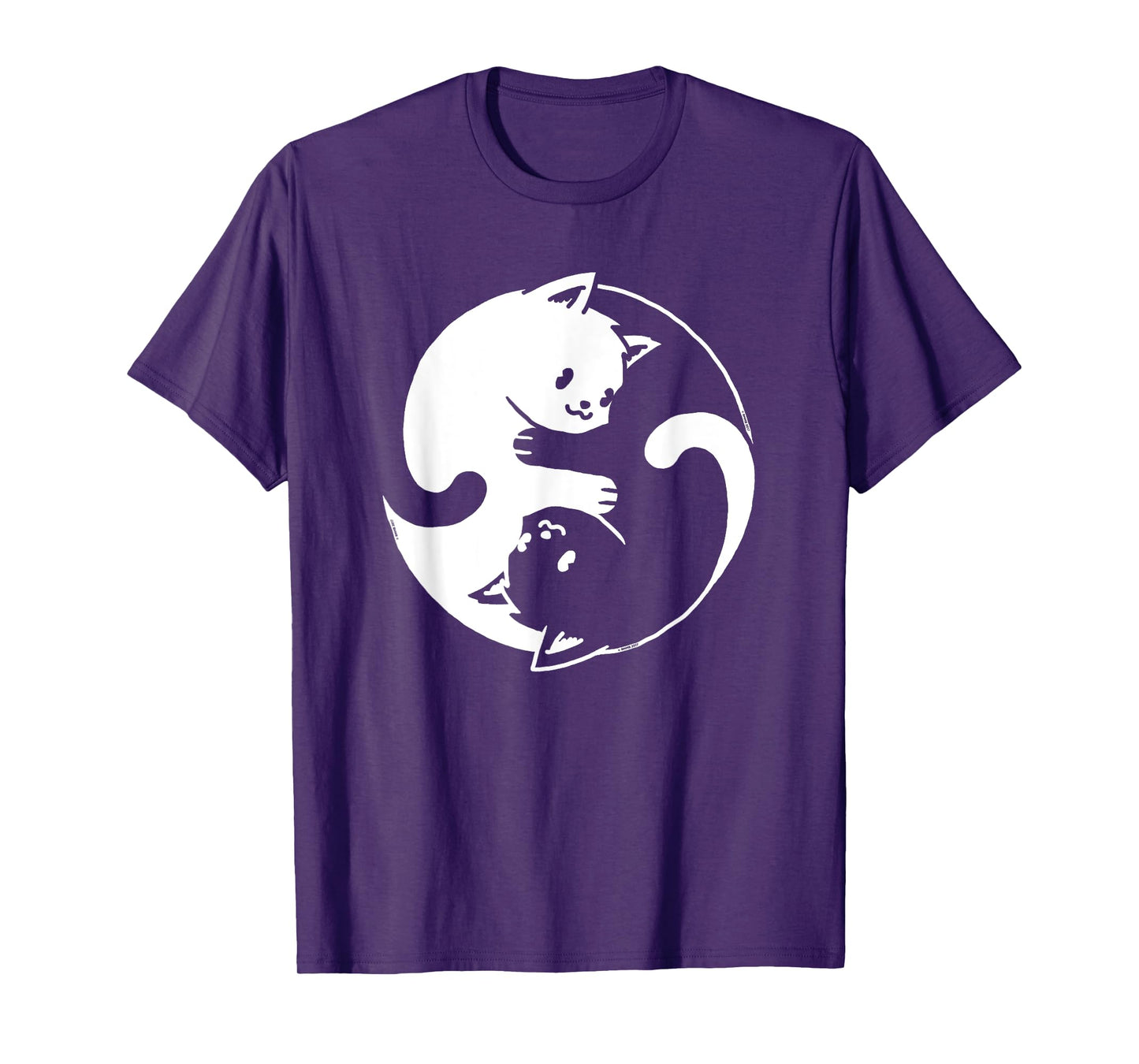 Yin Yang Cat Cute Spirituality Zen Meditation Balance Kitten Men Women Kids T-Shirt
