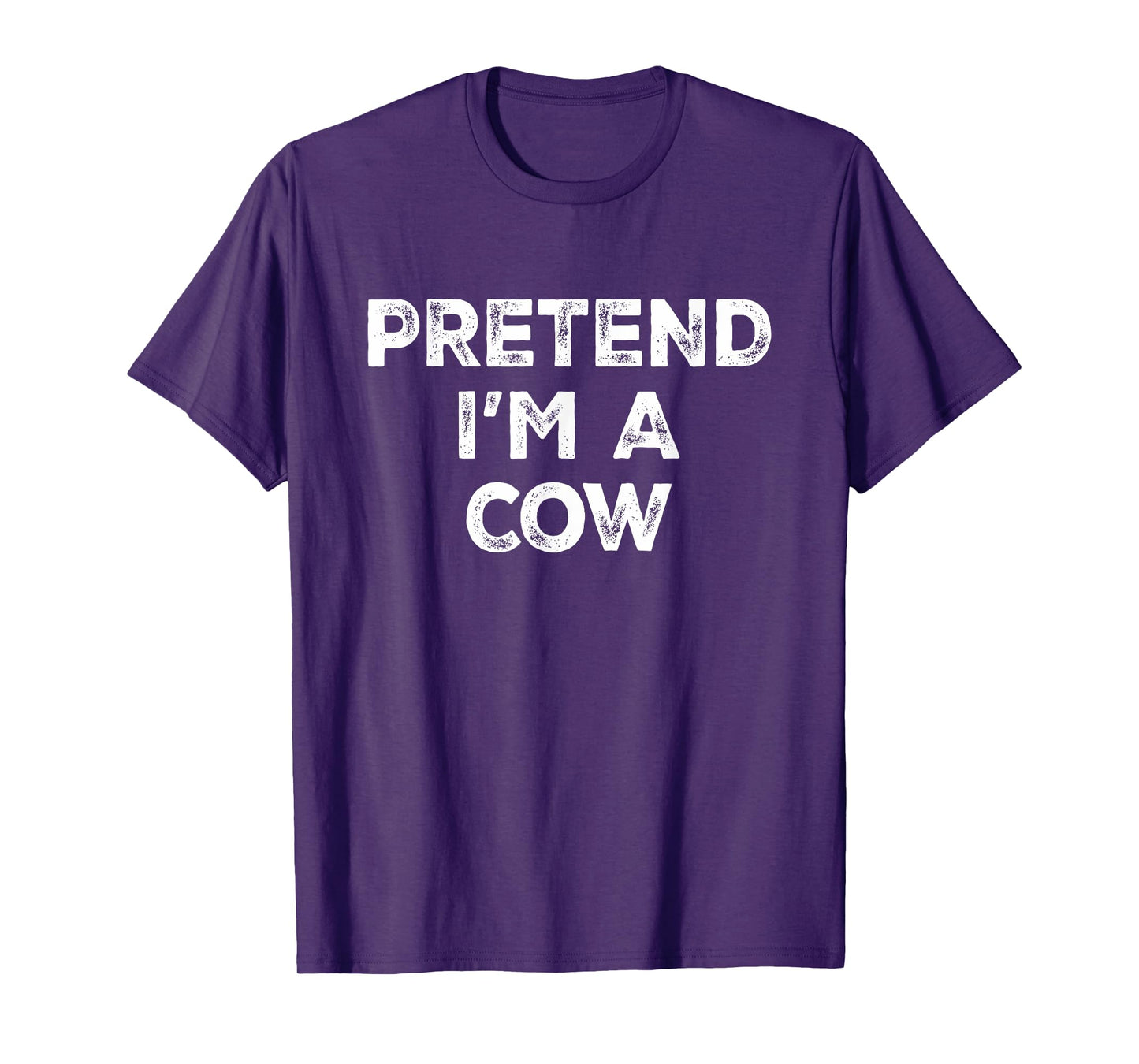 Pretend I'm A Cow Lazy Halloween Costume T-Shirt