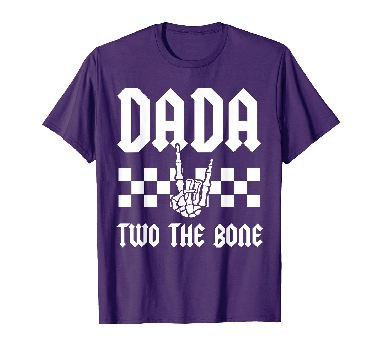Dada Two The Bone Skeleton Hand 2nd Birthday Boy Girl T-Shirt