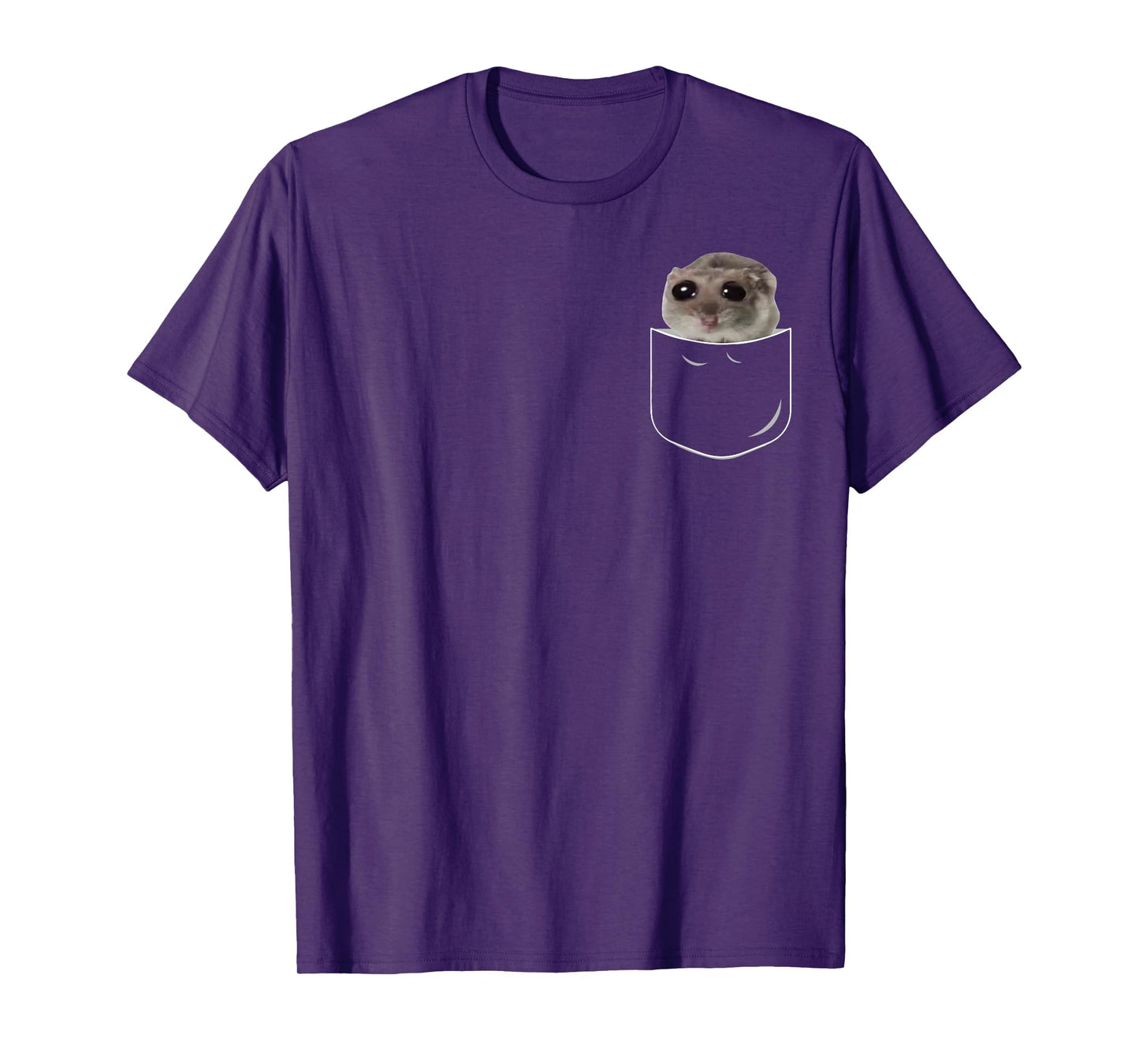 Pocket Sad Hamster Meme Funny Hamster In Pocket T-Shirt