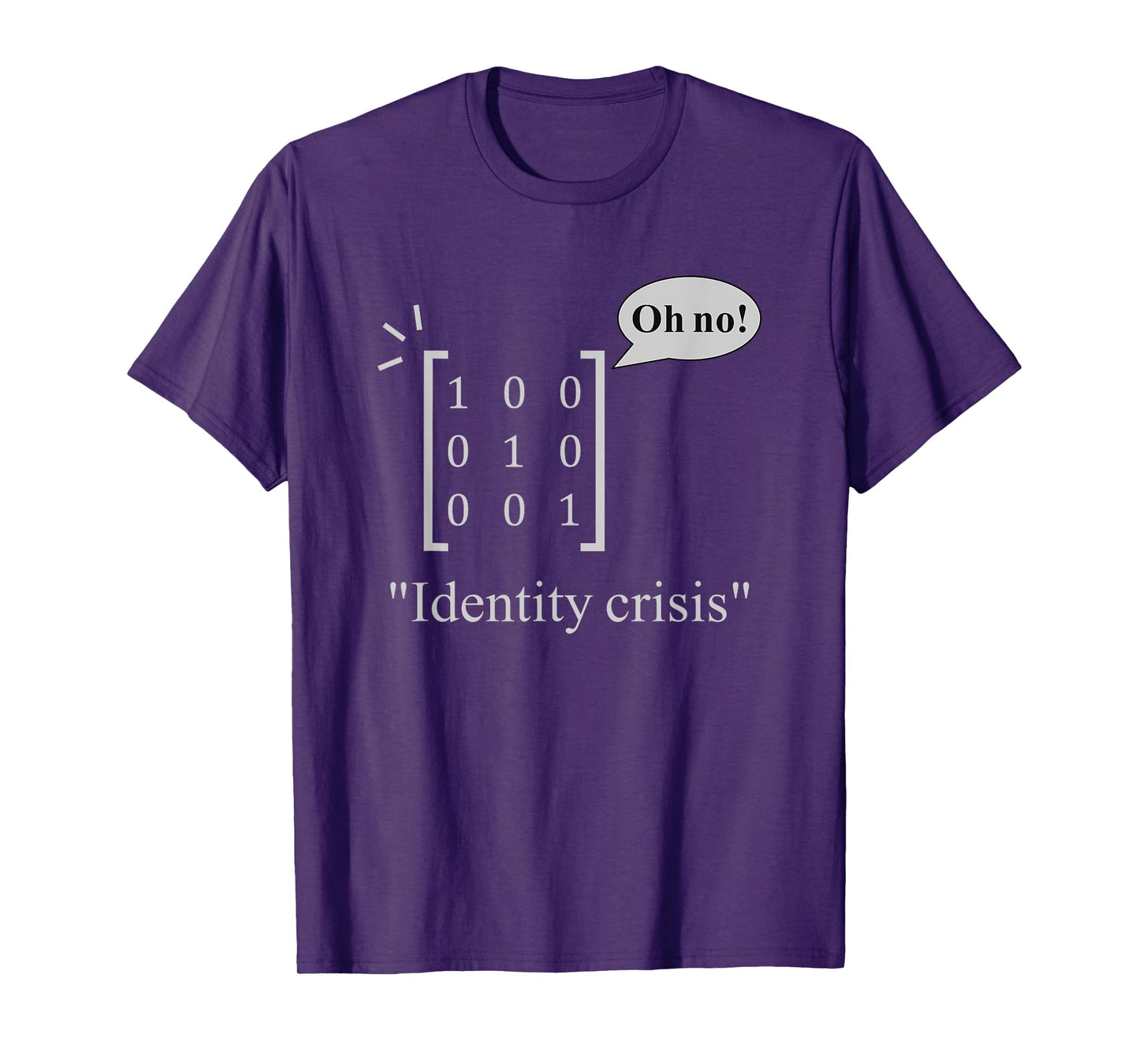 Identity Crisis | Funny Nerdy Maths Physics Linear Algebra T-Shirt
