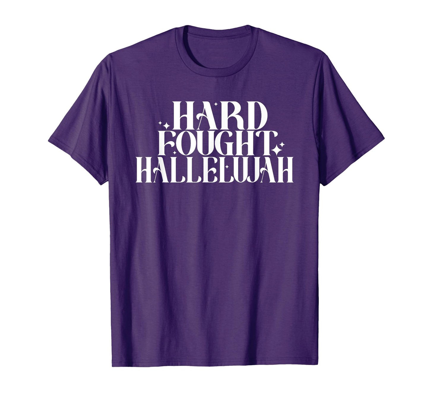 Hard Fought Hallelujah, Retro Christian Worship Bible Verse T-Shirt