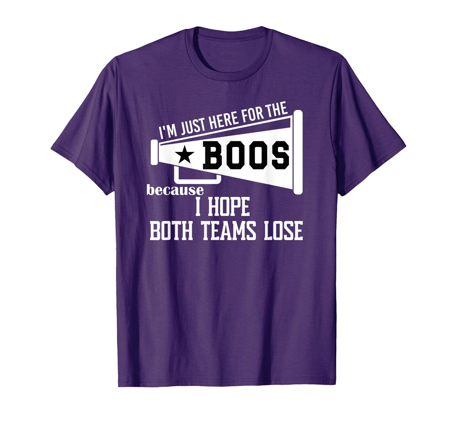 I Hope Both Teams Lose Football I Want Both Teams to Lose T-Shirt