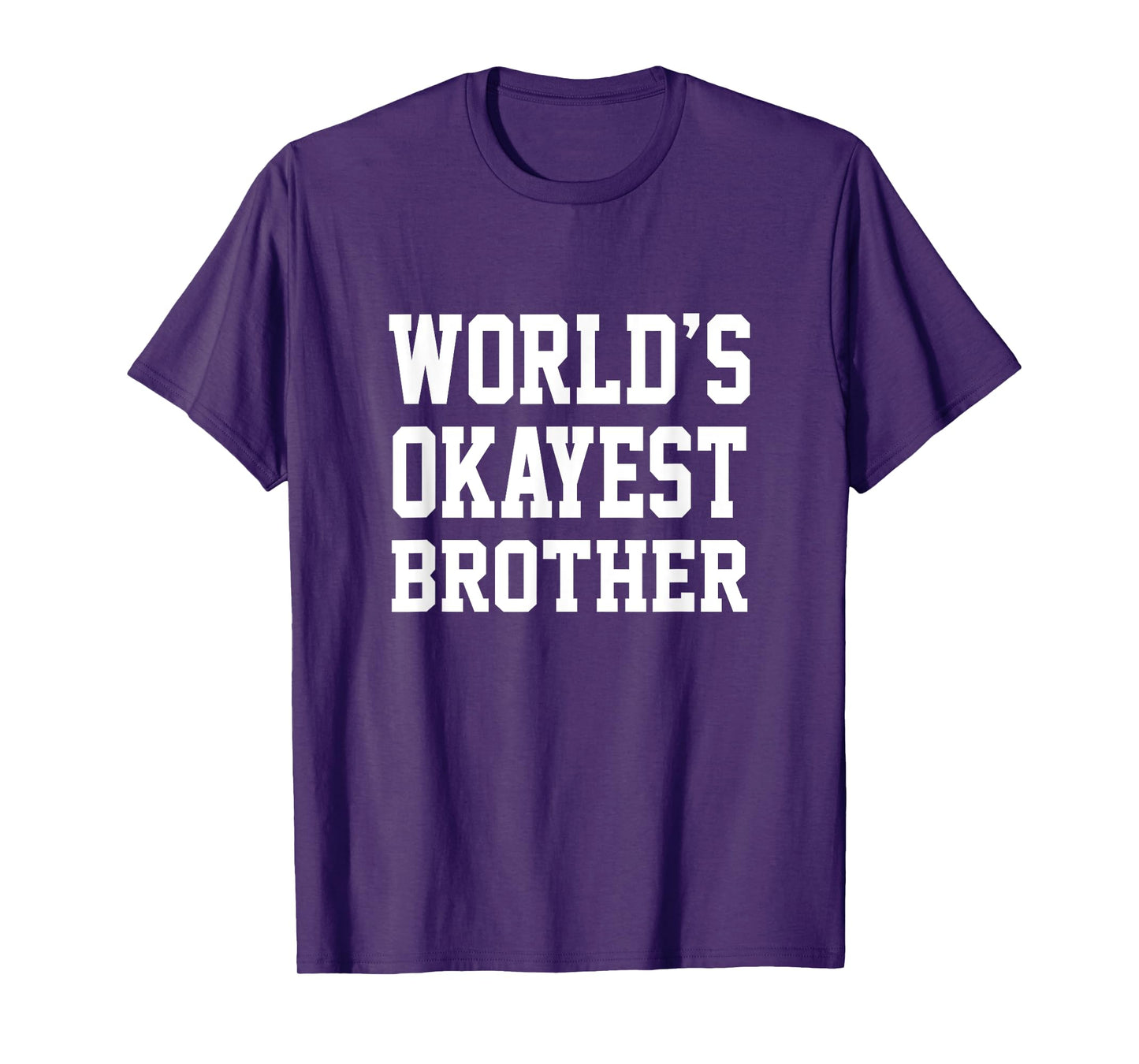 Worlds Okayest Brother Men's Boys Kids T-Shirt