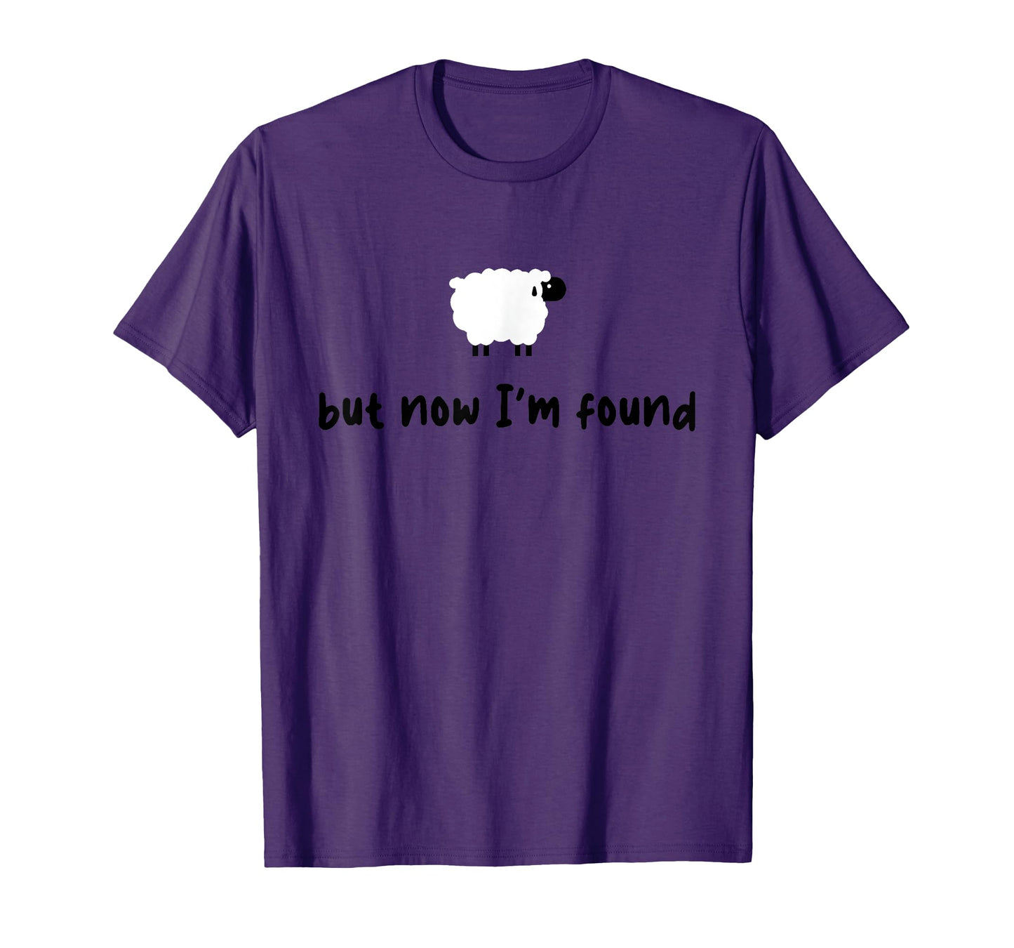 Vintage Retro Sheep But Now I'm Found Funny Saying Quote T-Shirt
