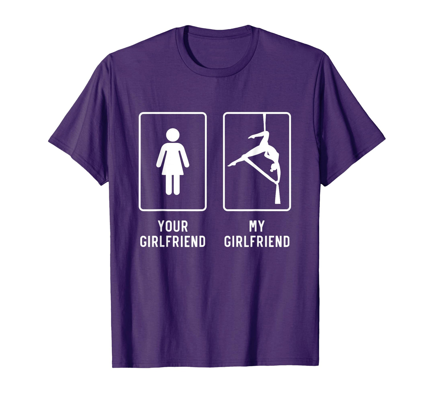 Hammock Silk Girlfriend Funny Aerial Yoga Gifts For BF T-Shirt