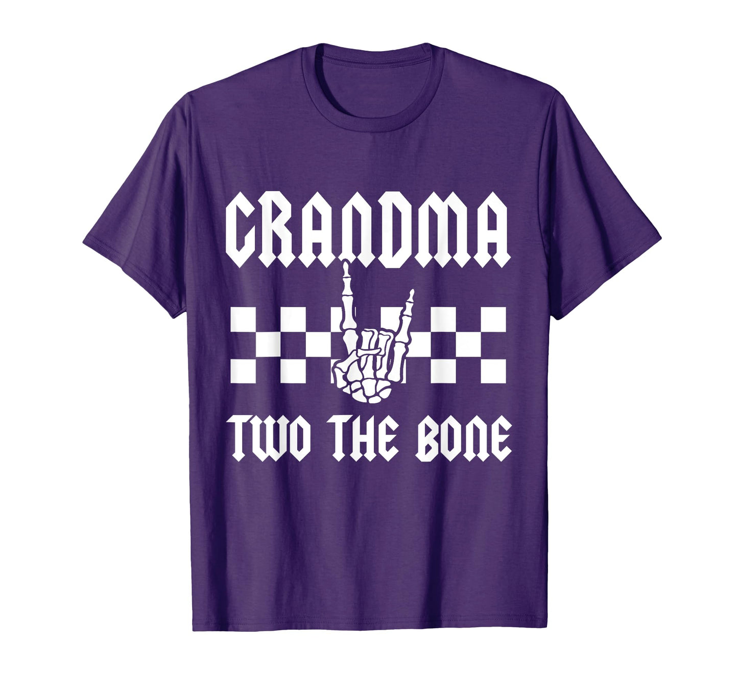 Grandma Two The Bone Skeleton Hand 2nd Birthday Boy Girl T-Shirt