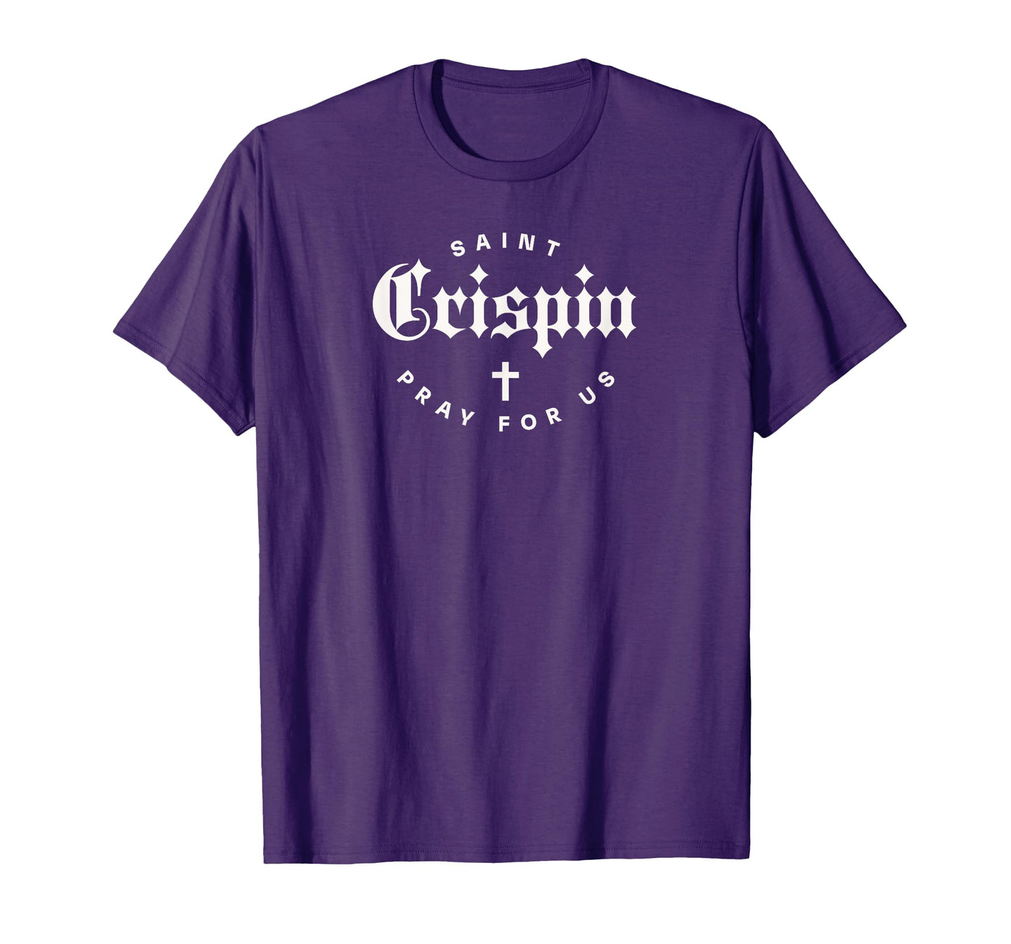 St Crispin Catholic Confirmation Saint Minimalist Cobblers T-Shirt