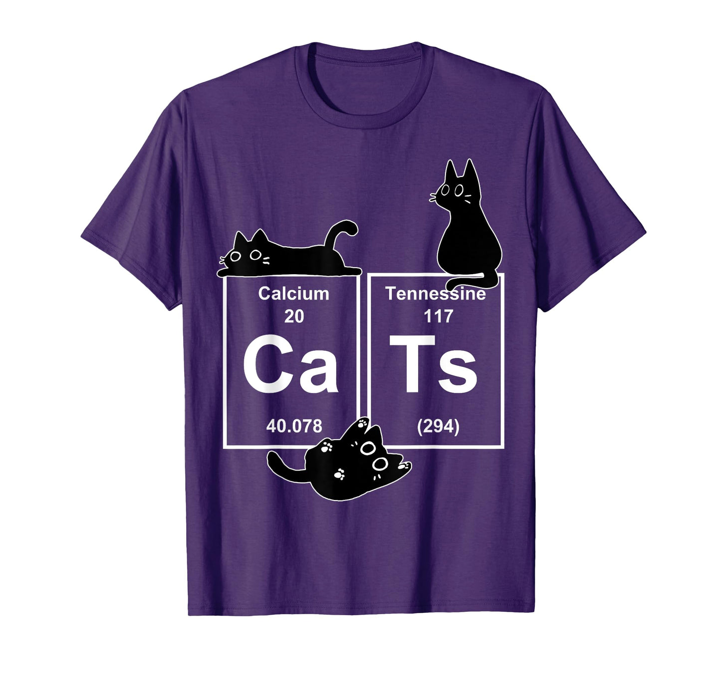 Cat Chemistry Periodic Table Funny Gifts Cat Dad, Cat Mom T-Shirt