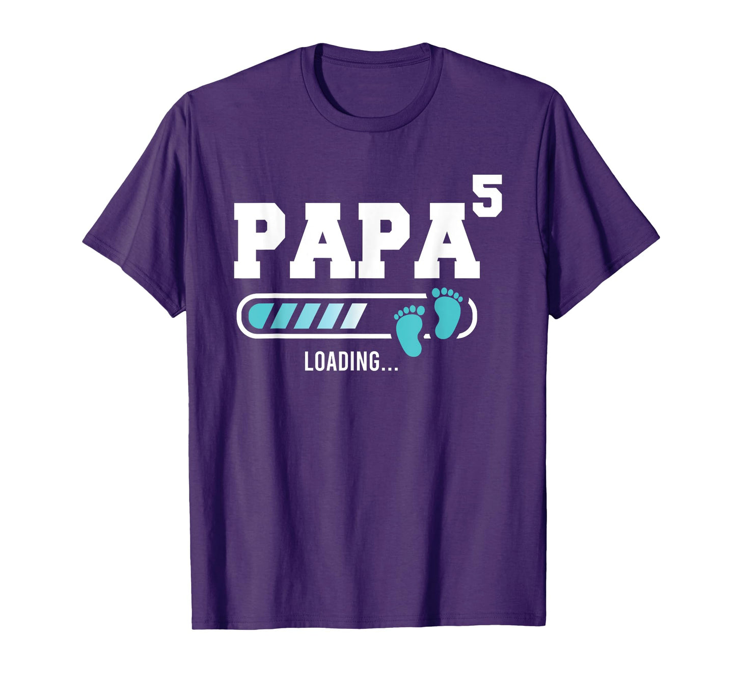 Mens Papa 5 Fifth Time Papa Funny Papa Of Five T-Shirt