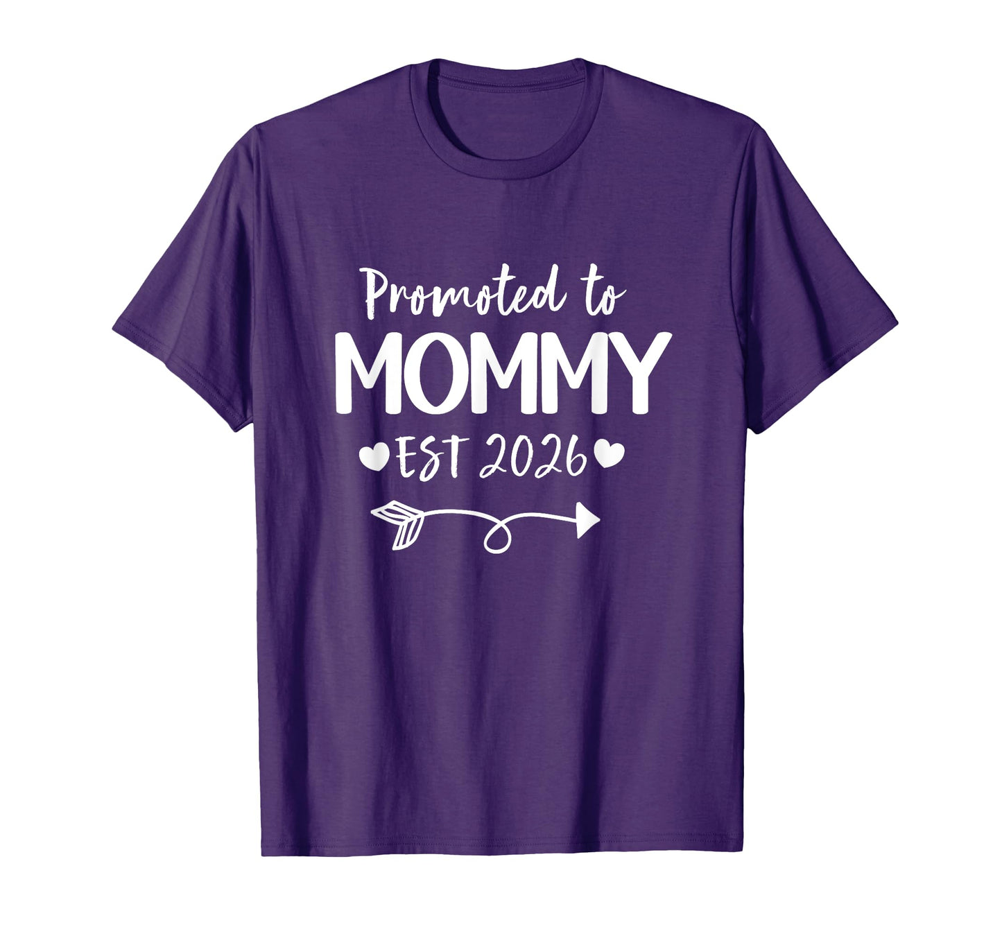 Promoted To Mommy 2026 New Mommy Daddy Announcement T-Shirt
