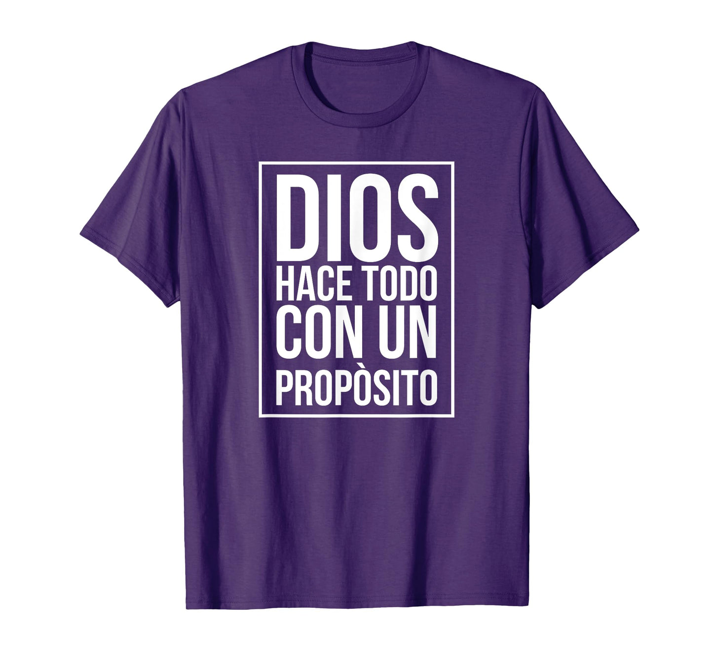 Camiseta Religiosa Dios hace todo con un proposito T shirt T-Shirt