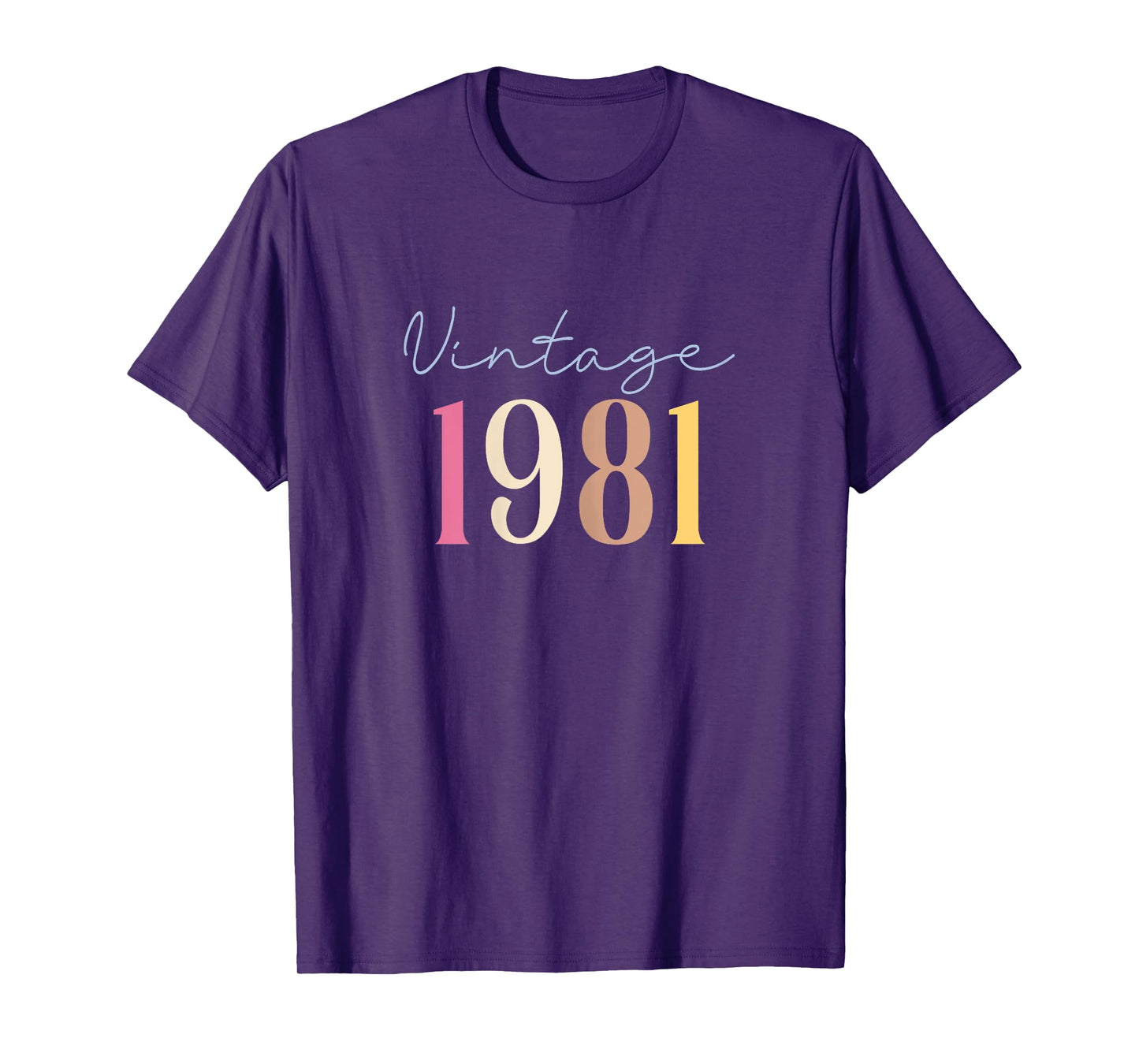 44 Years Old Vintage 1981 44th Birthday For Women T-Shirt