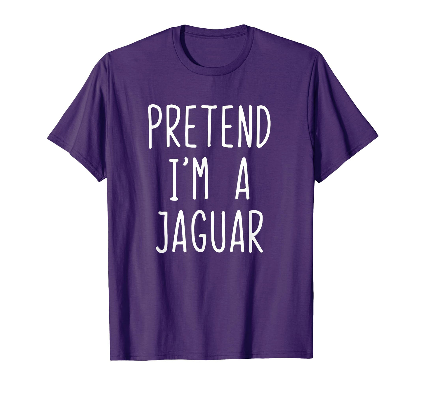 Pretend I'm A Jaguar Costume Halloween Funny Lazy Adult Kids T-Shirt