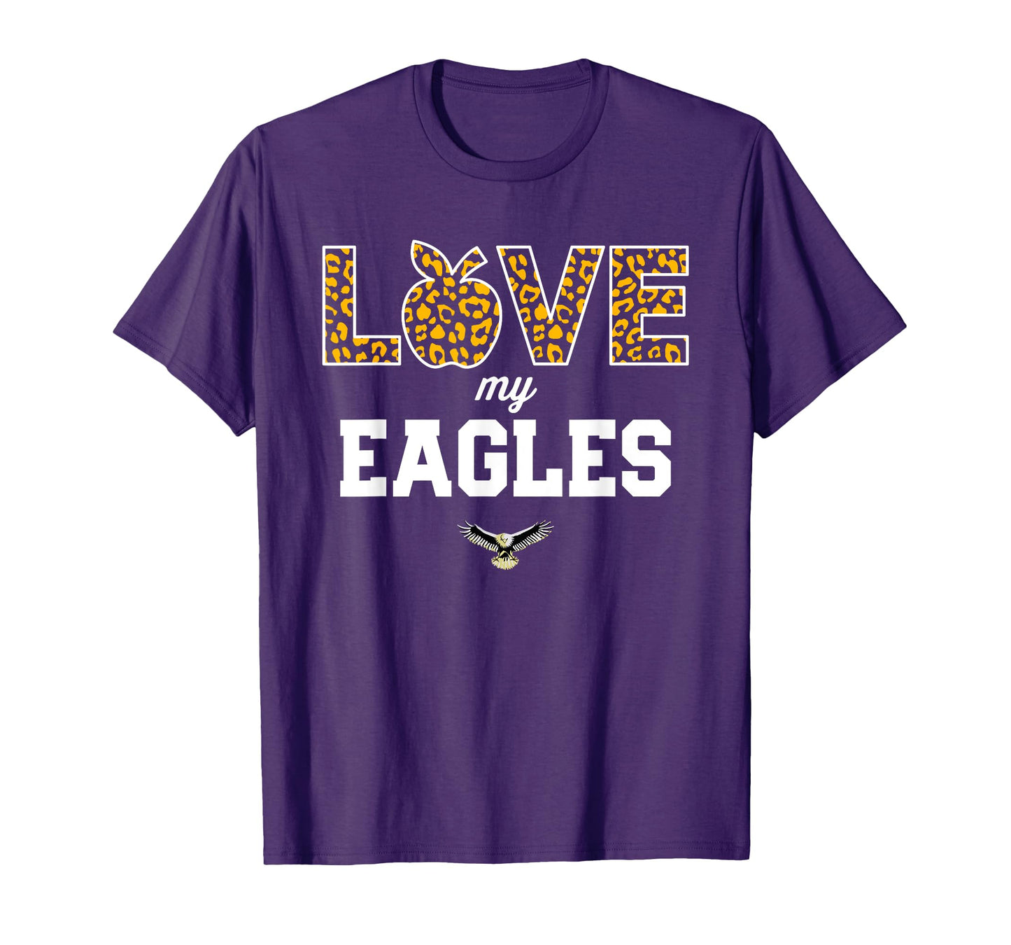 Dunlap Eagles Logo Love My Team HS T-Shirt