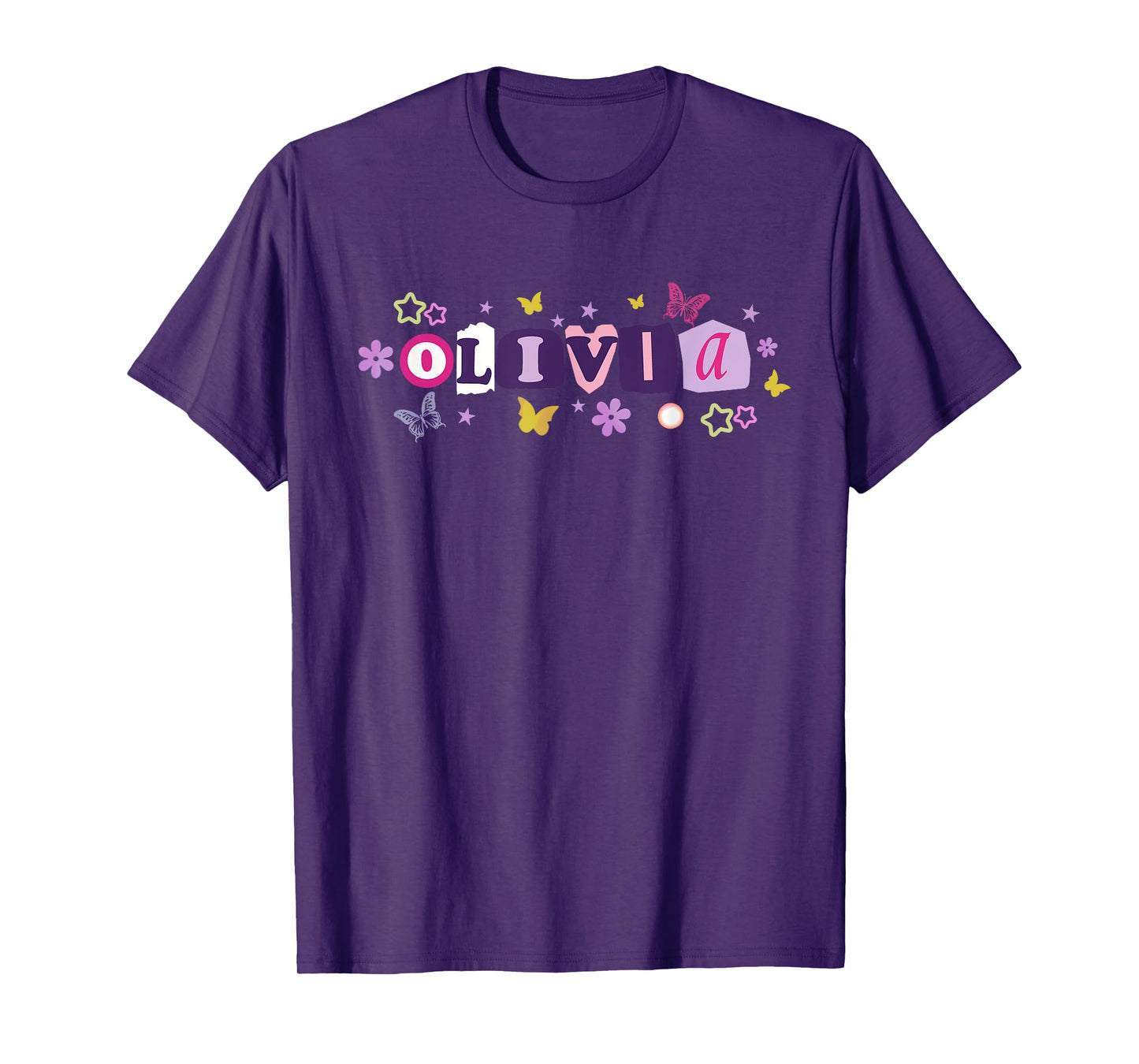 Olivia Personalized Name I Love Olivia For Men Women T-Shirt