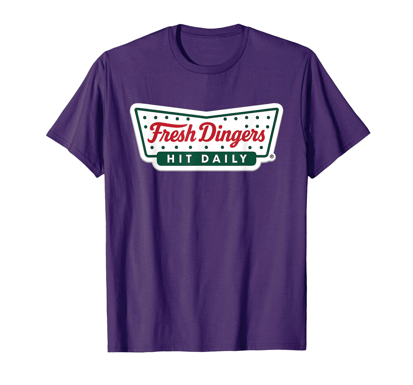 Baseball Fresh Dingers Retro Logo Hit Daily Parody T-Shirt