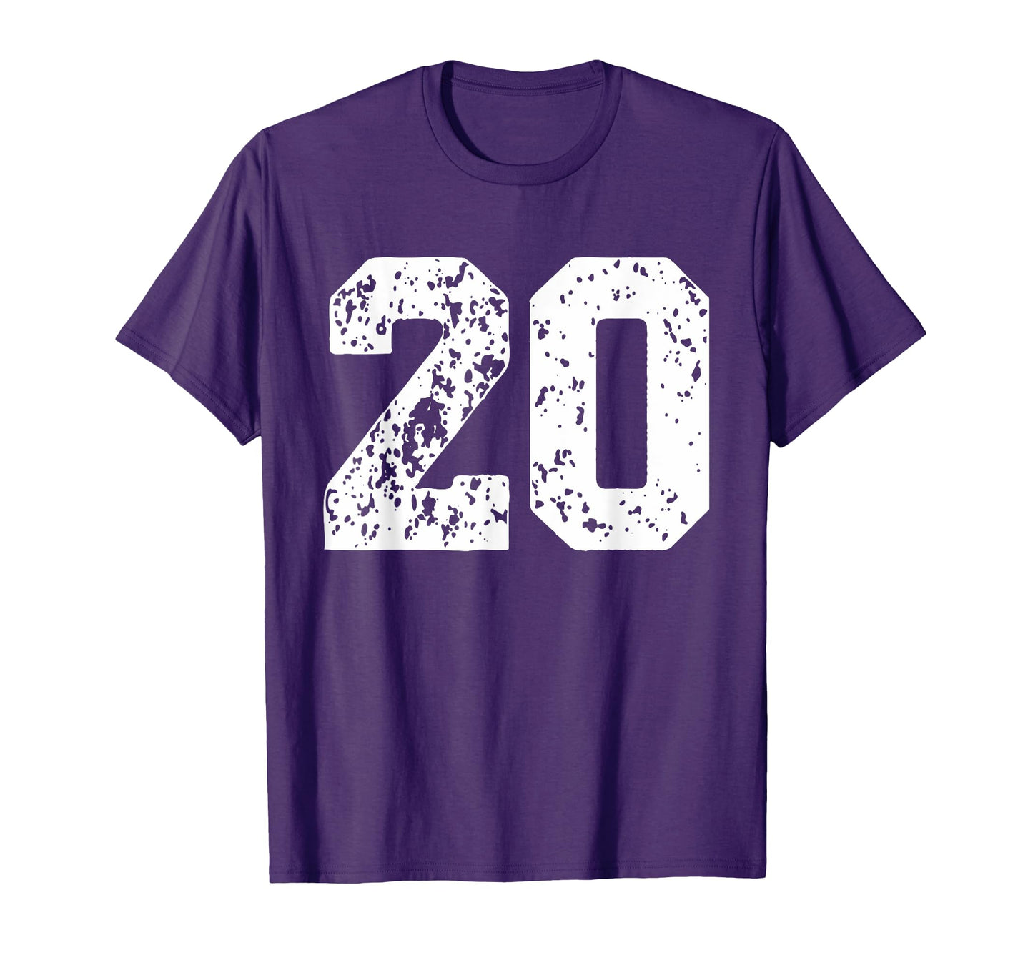 Number 20 White Best Classic College Style Birthday Funny T-Shirt