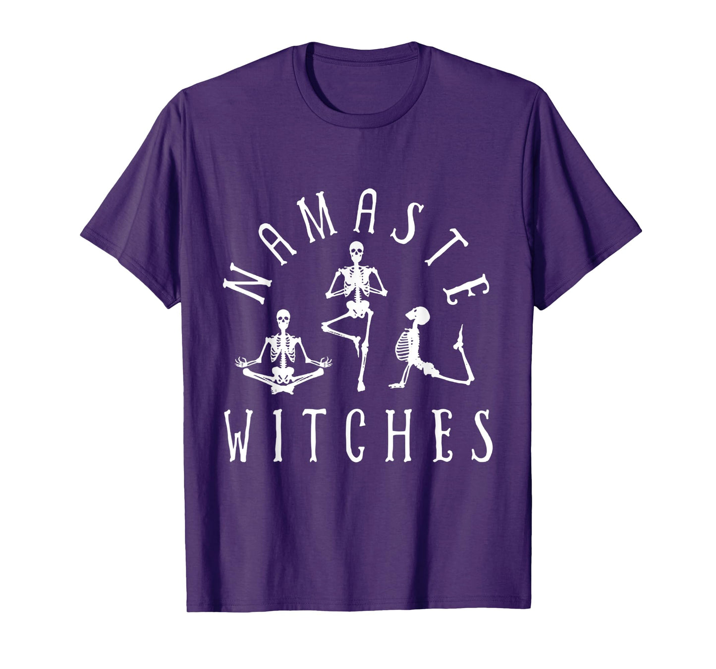 Namaste Witches Skeleton Yoga Funny Halloween T-Shirt