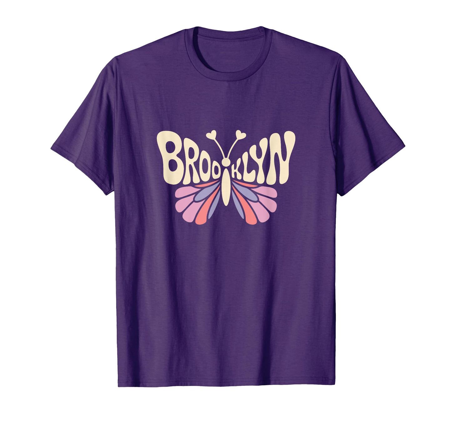 Brooklyn Butterfly - Personalized Cute Name Word Art T-Shirt