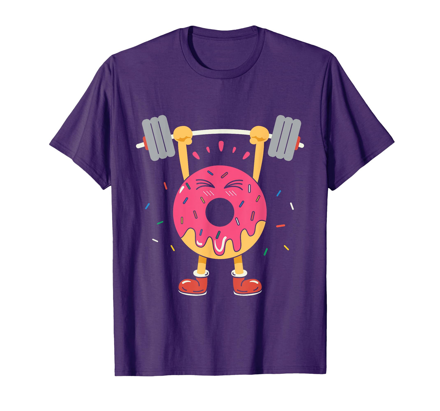 Weightlifting Funny Fitness Workout Gym Donut Lover Gift T-Shirt