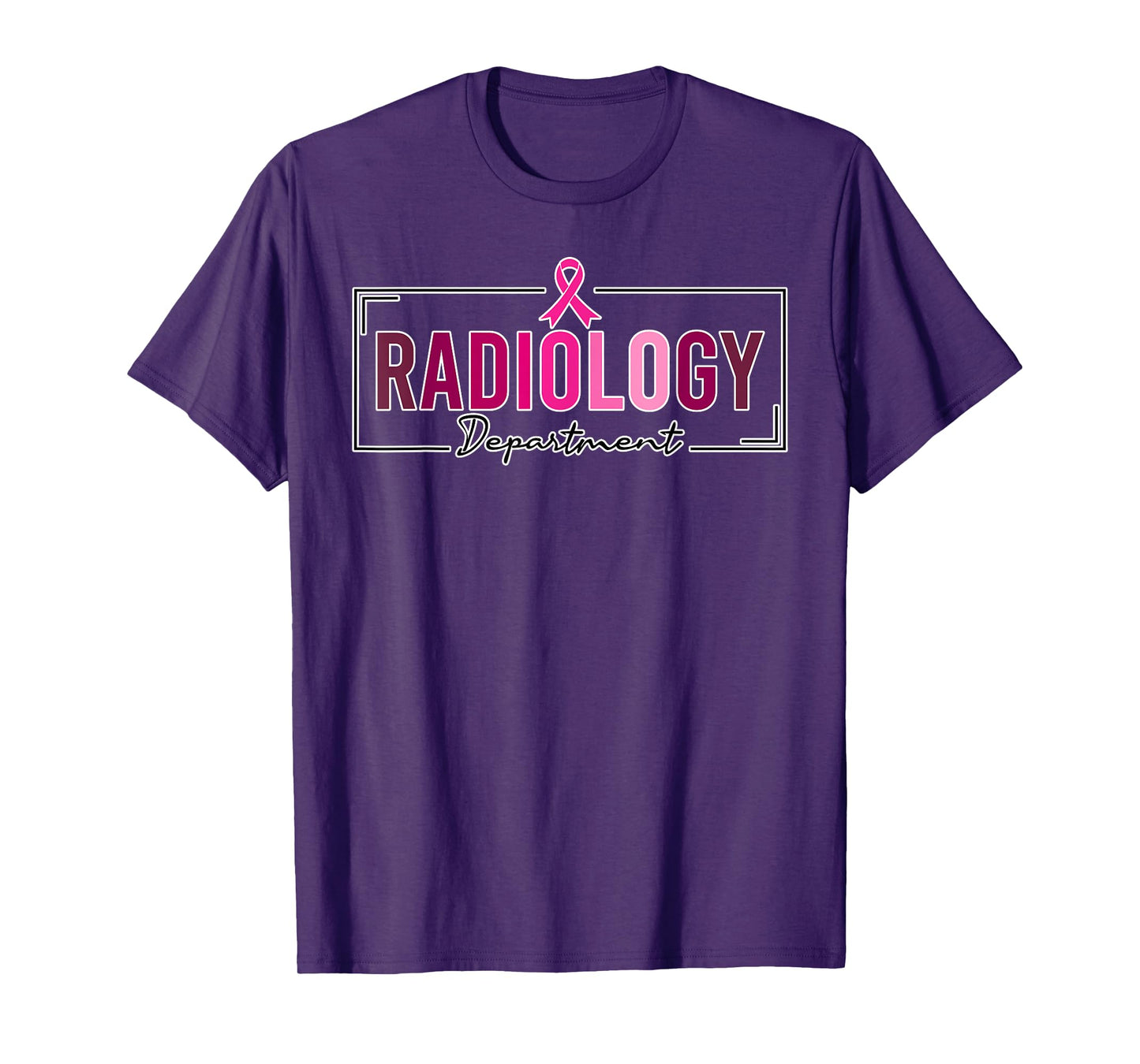 Radiology Department Rad Tech Breast Cancer Awareness T-Shirt
