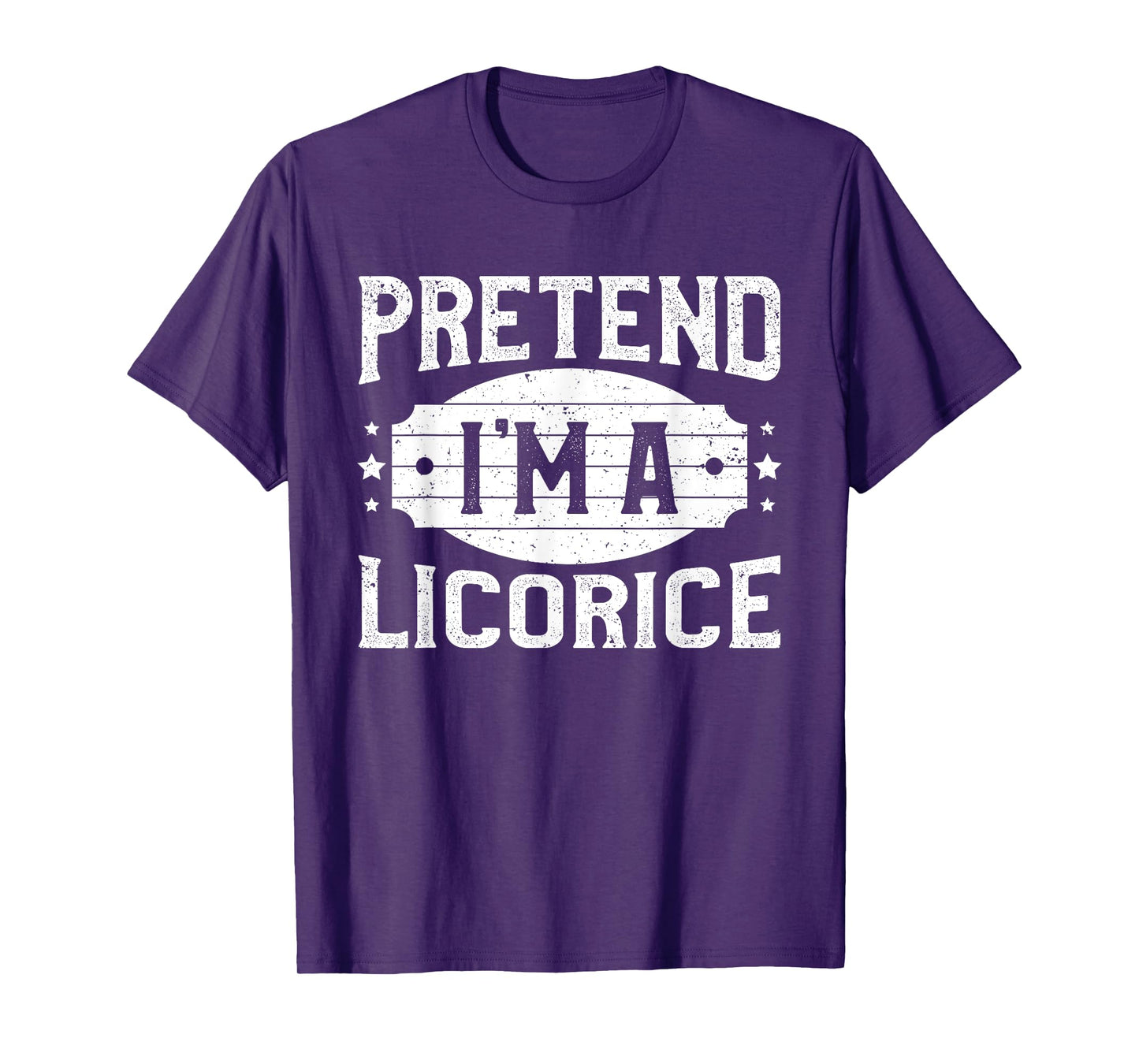 Pretend I'm A Licorice Matching Costume Lazy Halloween Party T-Shirt