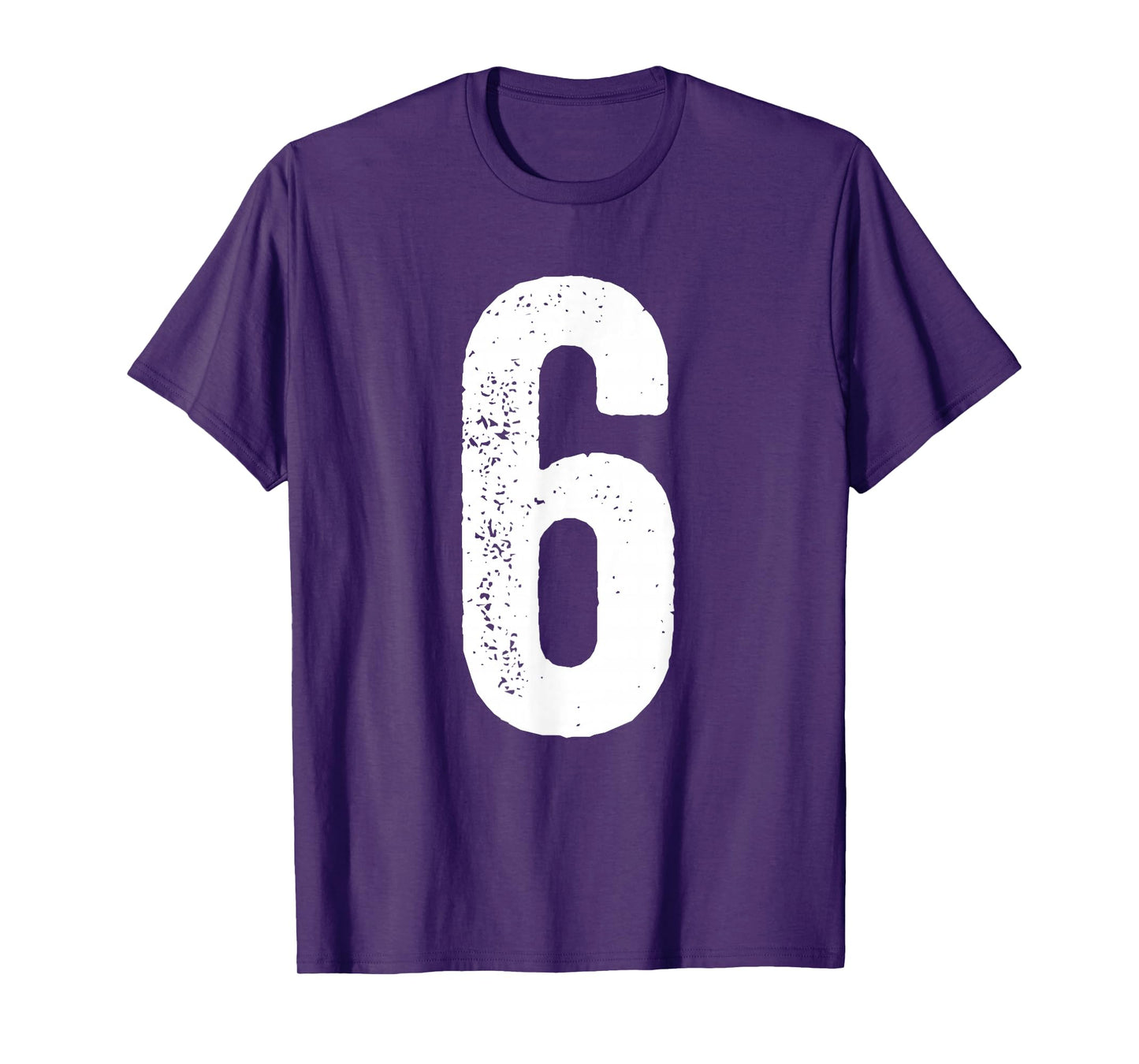 6th Birthday 6 Years Uniform Sports Team Jersey Number 6 T-Shirt