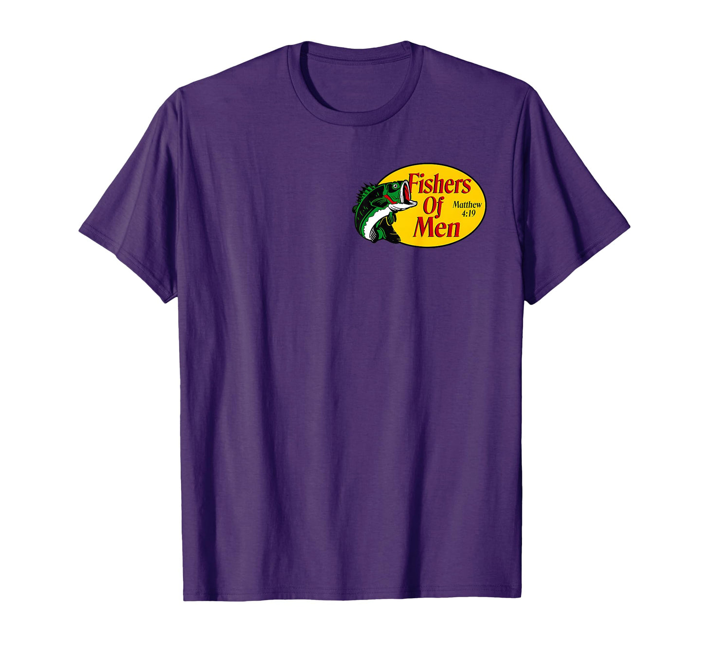 Fishers of Men Matthew 4:19 Christian Fishing Bible Verse T-Shirt