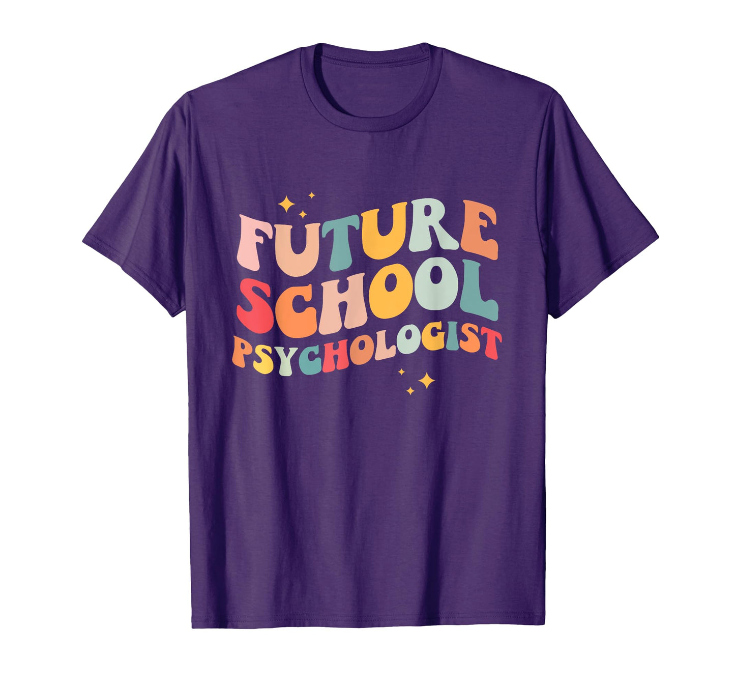 Future School Psychologist Groovy Retro Teacher Appreciation T-Shirt for Men Women