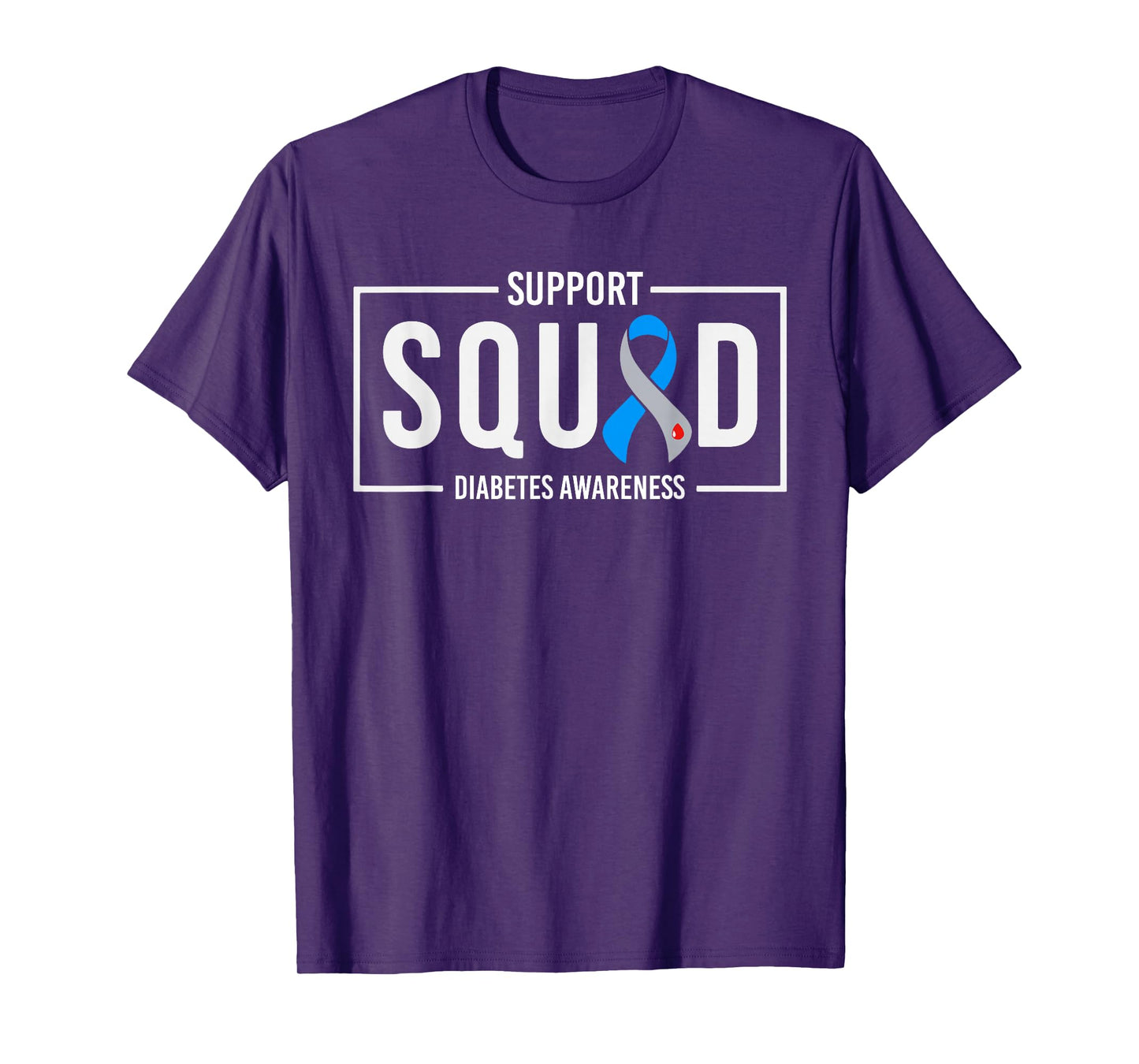 Support Squad Blue T1D Type 1 Diabetes Awareness Month T-Shirt