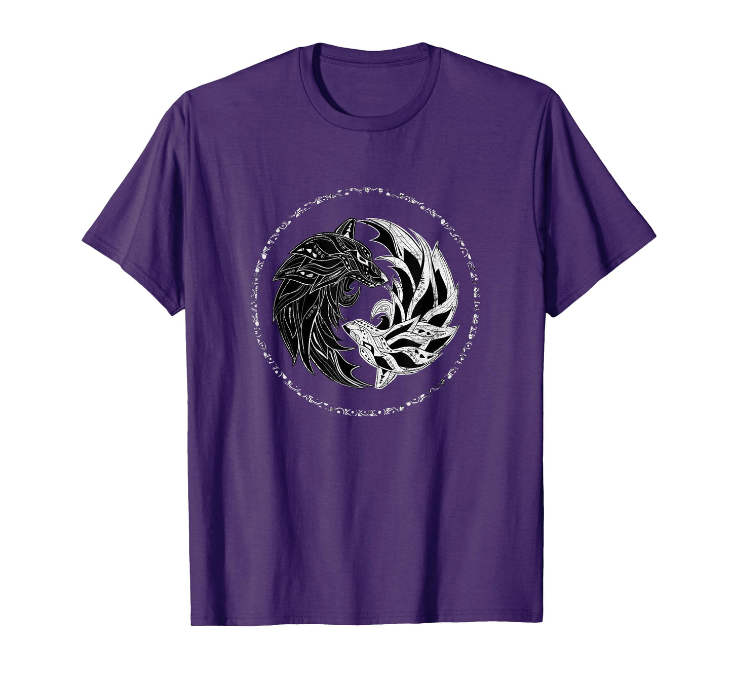 Yin Yang, Wolf, Wolves, Yinyang, Chi Gong TaiChi, Yin-Yang Bagua T-Shirt