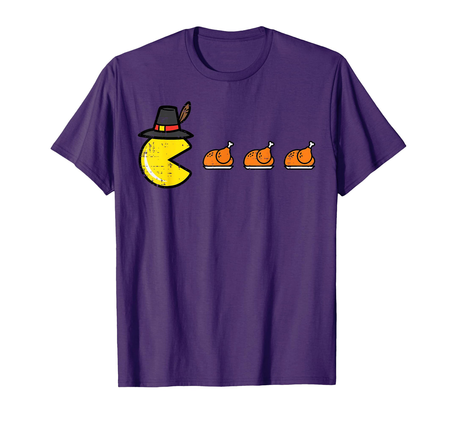 Thanksgiving Video Game Eating Turkey Gamer Men Women Kids T-Shirt