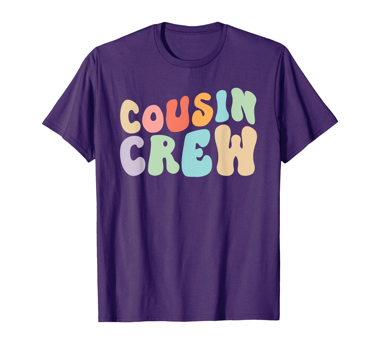 Vintage Cousin Crew Groovy Retro Design Family Matching Cool T-Shirt