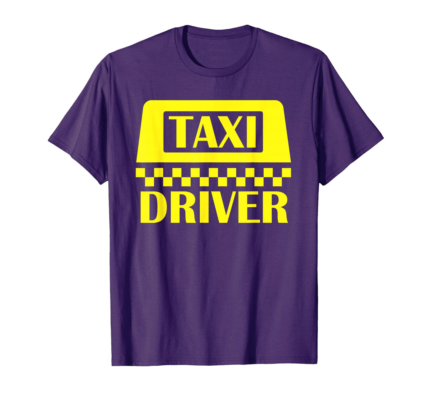 Yellow Taxi Costume Halloween Funny Taxi Driver Men Driving T-Shirt