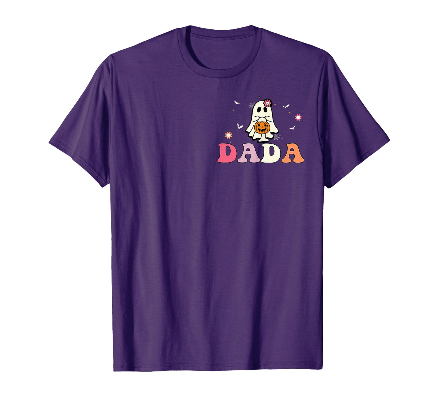 Dada Ghost Boo One Spooky Dad First Halloween Birthday Boy T-Shirt