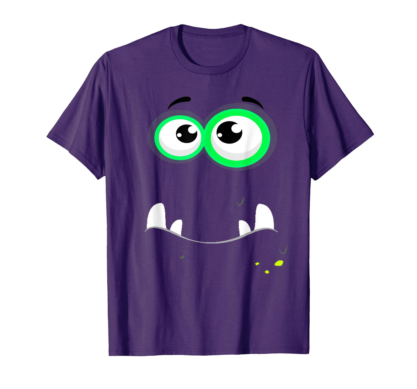 Funny Scary Monster Eyeball Face Easy Christma Costume Cute T-Shirt
