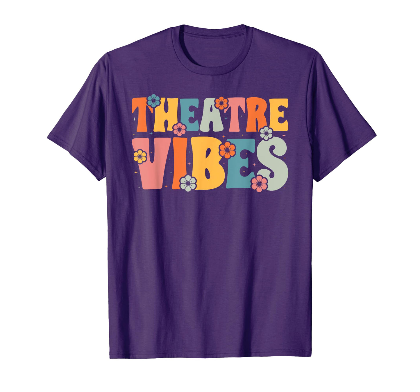 Retro Theatre Vibes Teacher Women Kids Auditorium Concert T-Shirt