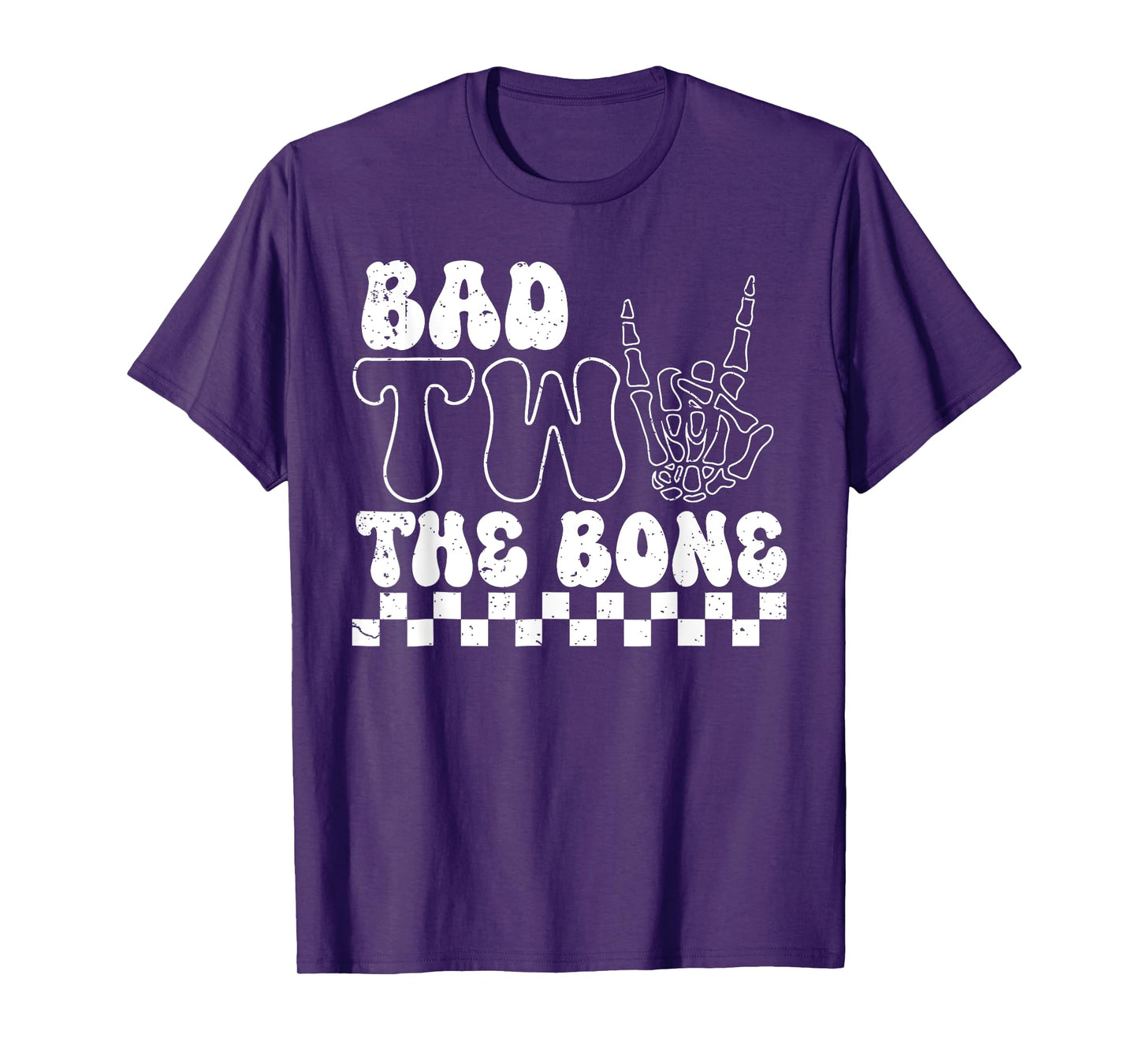 2nd Birthday Boy Shirt Bad To Bone 2 Year Old Toddler Kids T-Shirt