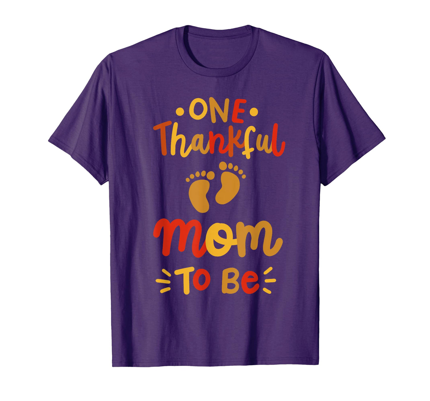 Thanksgiving Pregnancy Announcement Thankful Mom Family T-Shirt