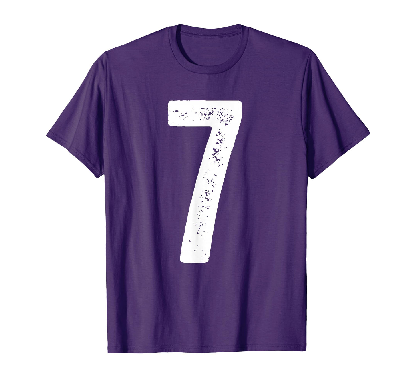 7th Birthday 7 Years Uniform Sports Team Jersey Number 7 T-Shirt