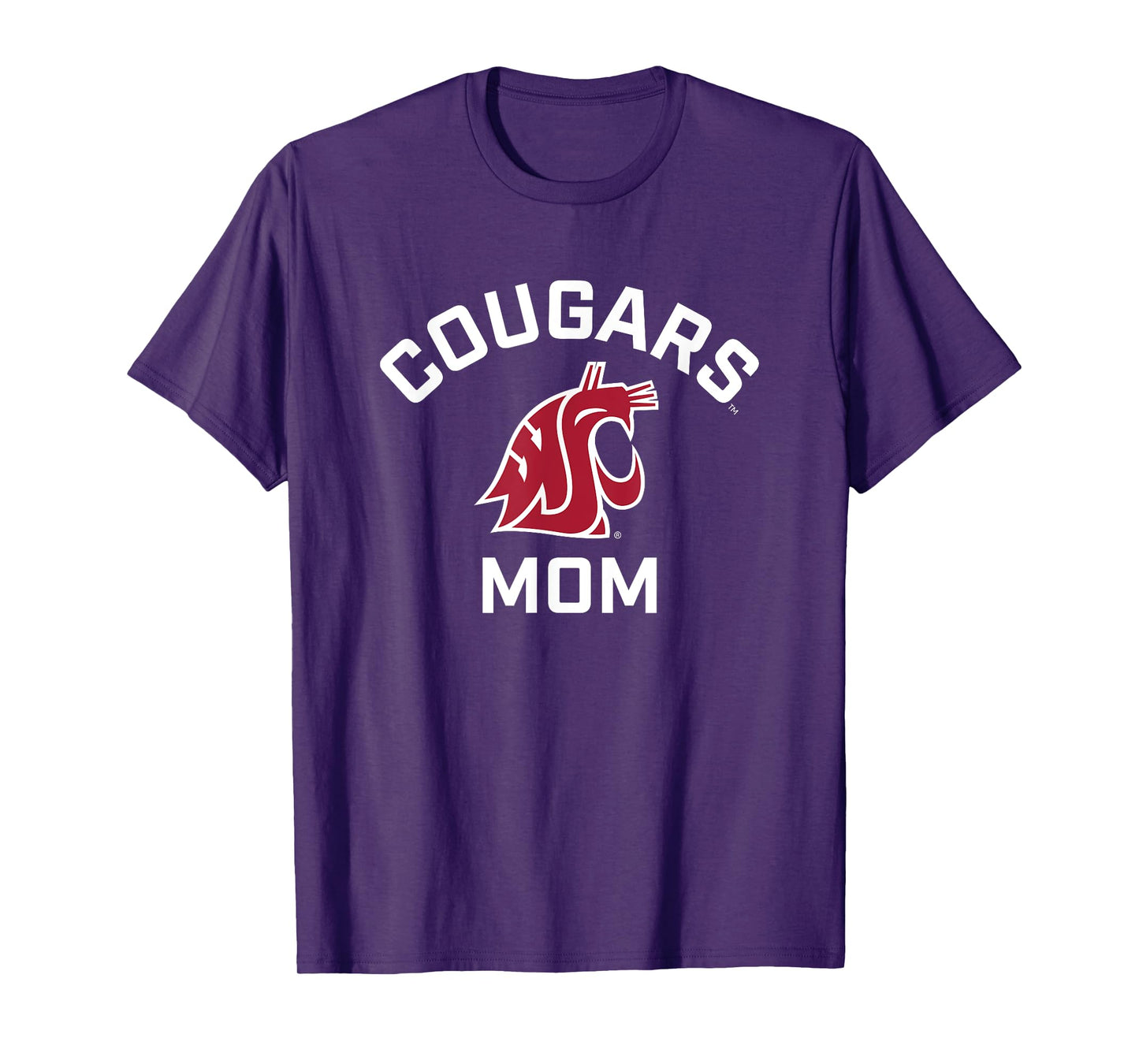 Washington State University Cougars Arched Mom T-Shirt