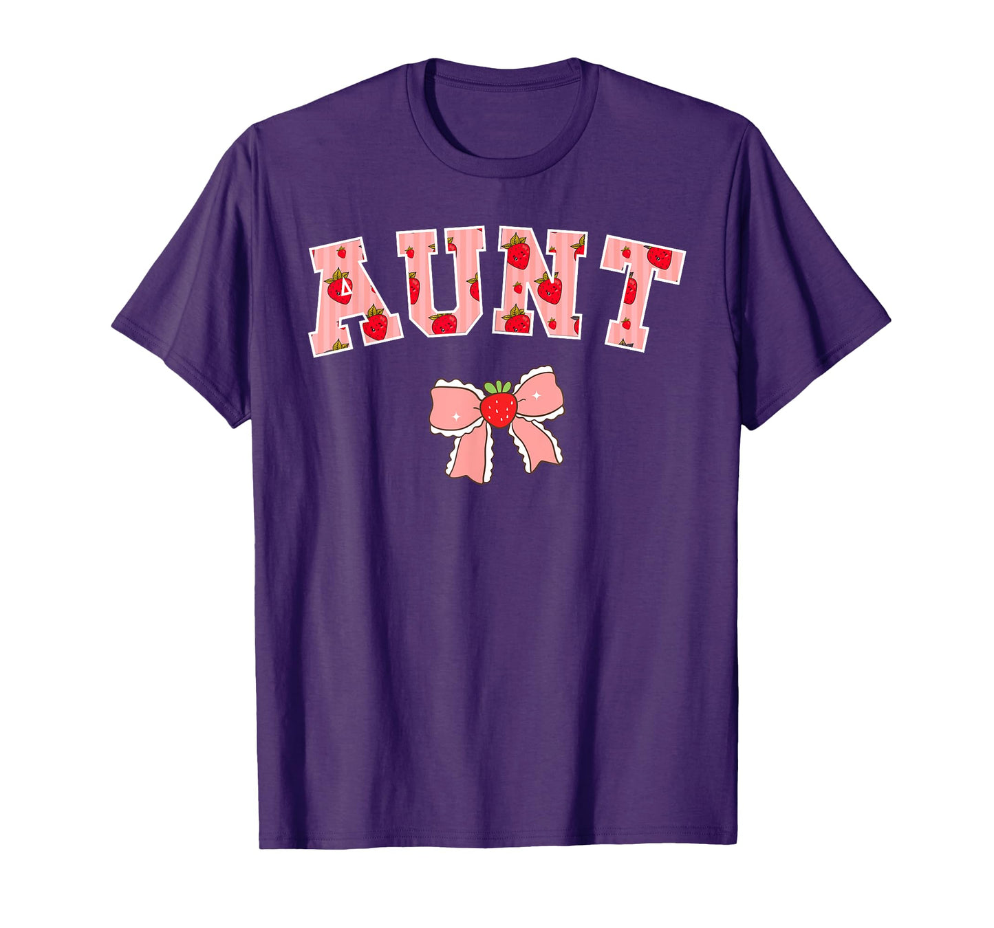 Aunt Strawberry First Birthday Party Funny Strawberry T-Shirt