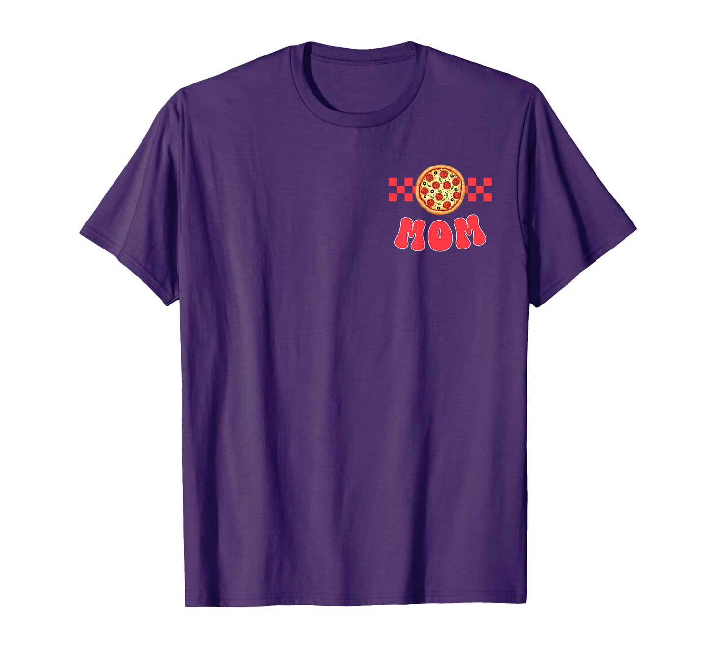 Mom of The First Pizza Birthday Boy Girl Family Matching T-Shirt