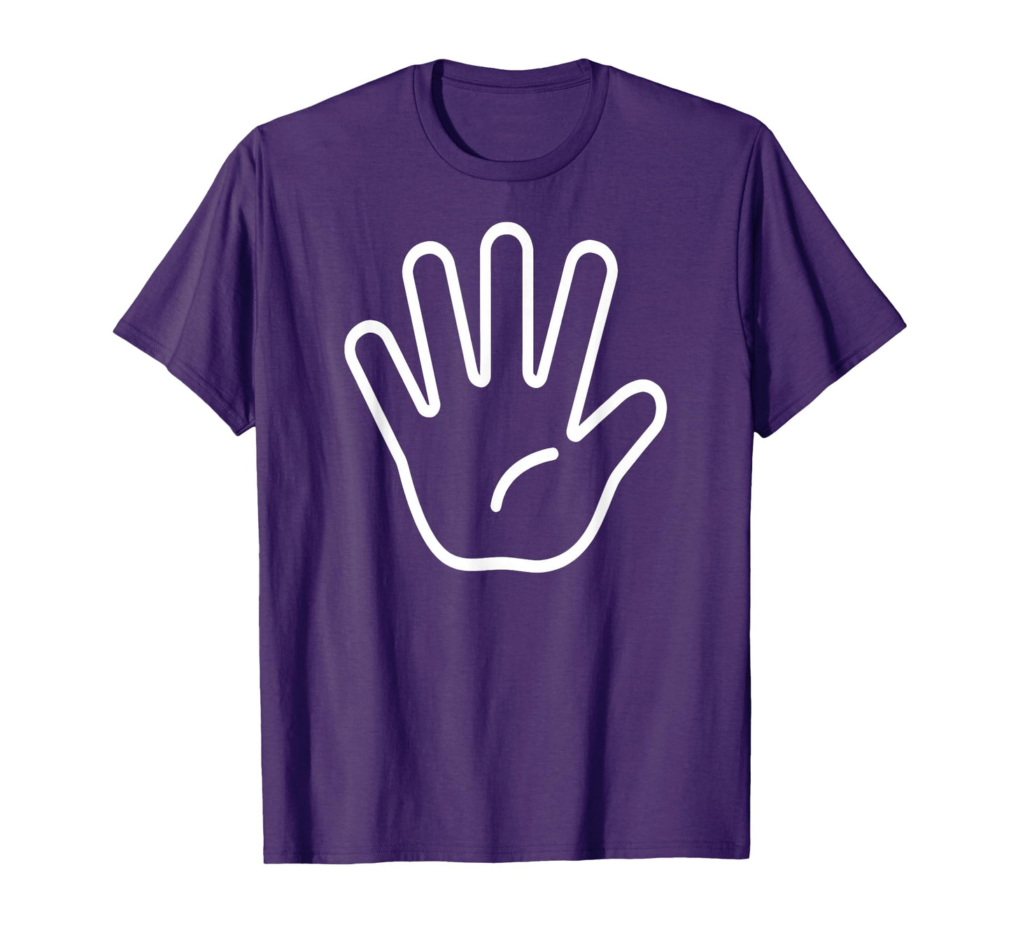Kids 5th Birthday Fingers Five Years Old Boys Girls T-Shirt