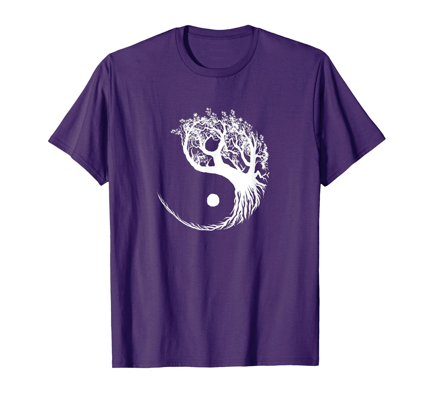 Mandala Yin Yang Bonsai Tree Funny Hippie Gift For Men Women T-Shirt