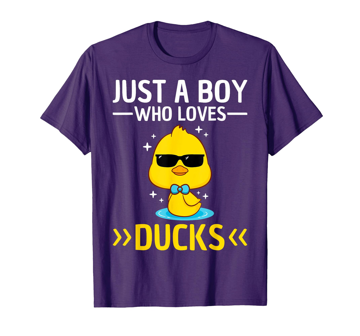 Just A Boy Who Loves Ducks Boys Kids Funny Duck Lover Duck T-Shirt